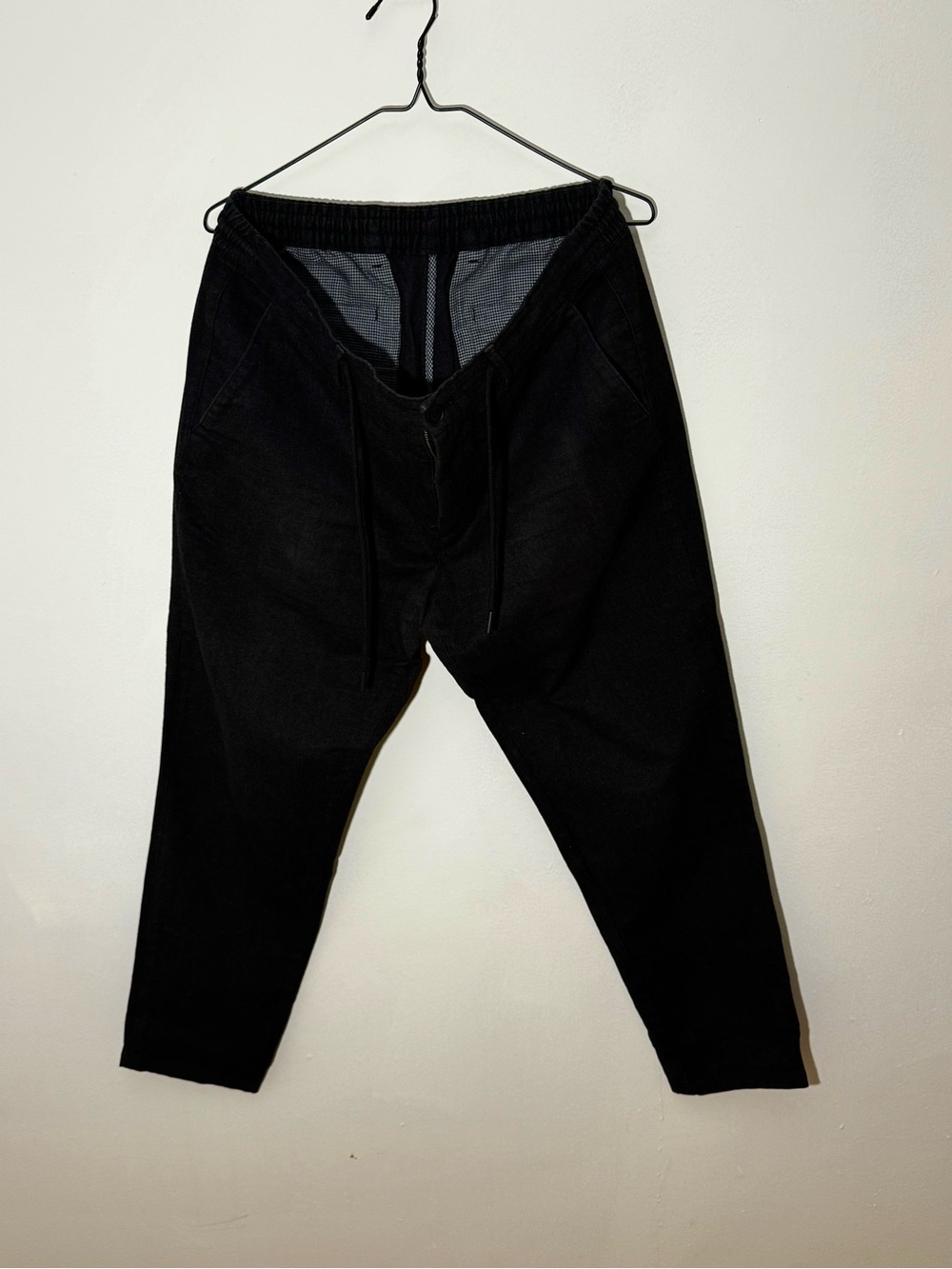 Massimo Dutti Men’s Jogger Fit Washed Black Pants Size 32 / EU 42